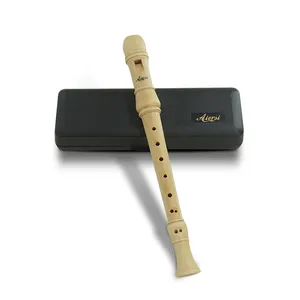 Aiersi Terbaik Harga-Block Bahasa Jerman atau Baroque Jari Solid Kayu Maple 8 Lubang Recorder Suling dengan Keras case untuk Dijual