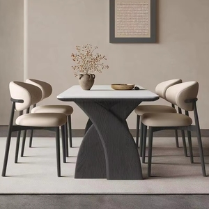 Sedia da Pranzo Portatile Moderna Nordica per 6 Persone con Base a Croce Unica e <span class=keywords><strong>Piano</strong></span> <span class=keywords><strong>in</strong></span> <span class=keywords><strong>Legno</strong></span> Bianco Impermeabile per Casa o Hotel - Product Image 1