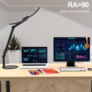 Lampe de bureau à bras articulé incurvé, design 2026, la plus récente, lampe de chevet, lampe de bureau d'architecte de 45 cm de long avec base - Product Image 4