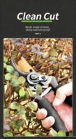 Sécatrices en acier - Ciseaux de jardin robustes pour la taille des branches d'arbres, des fleurs et des bonsaïs, outils de jardinage qui permettent de gagner du temps
