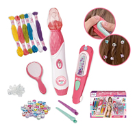 Machine à tresser les cheveux pour enfants, kit d'outils de coiffure DIY, machine à perler les cheveux colorés, jouet de beauté et de mode