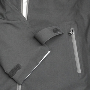 Chaqueta Cortavientos Negra de Alta Calidad con Logotipo Personalizado para Hombre, Chaqueta de Invierno para Exteriores - Product Image 4