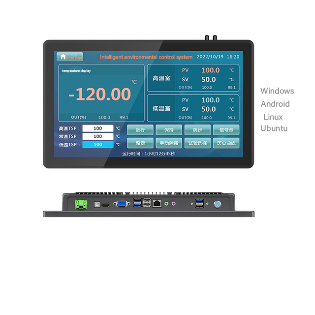 Whole Plane Embedded All in One Industrial Pc 15.6" J4125 J1900 I3 I5 I7 with Quad Core Touch Screen Industrial Pc