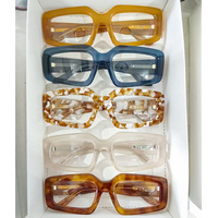 Montures de lunettes épaisses en acétate, stock limité, vente en gros mixte pour femmes et hommes, prix abordable