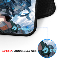 Tapis de souris en caoutchouc naturel antidérapant, imprimé sérigraphié, thème Anime, pour bureau et gaming, écologique, base en caoutchouc, 300x250x4mm, vente en gros WT002