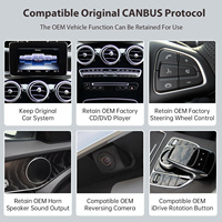 AUTOABC Écran de Tableau de Bord 12,3" Sans Fil CarPlay Android Auto pour Mercedes Benz NTG4.5 W176 C117 X156 W246 W204 W212 CLA200