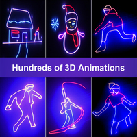 Wuzstar Lumières animées du Nouvel An 3W à piles, multicolores, parfaites pour les fêtes du Nouvel An en intérieur et la décoration de la maison
