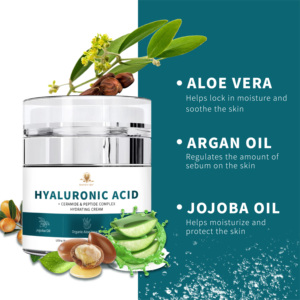 Private Label Anti invecchiamento rughe idratante idratante crema per il viso acido ialuronico - Product Image 4