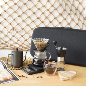 Ensemble goutte à goutte de café sac de voyage <span class=keywords><strong>Kit</strong></span> de brassage de café avec verser sur la bouilloire à café accessoires cadeaux portables <span class=keywords><strong>Camping</strong></span> en plein air pique-nique - Product Image 2