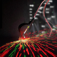 Módulo de Láser Rojo de Haz Grueso de 100mW, Profesional para DJ, Discotecas, Fiestas, Escenarios, RGB 515-540nm, Luces Brillantes para KTV y Bares, Garantía de 3 Meses