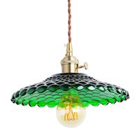 TSINYE Usine Vintage Restaurant Chambre Tête Unique Lampe Suspendue En Verre De Murano Lustre En Laiton Antique Suspension