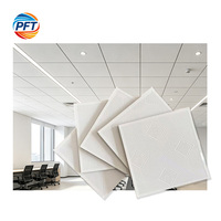 Plafond en PVC carré moderne, ignifuge, résistant à l'humidité, insonorisé, pour centre commercial, hôtel, hôpital, gymnase, atelier, supermarché, appartement