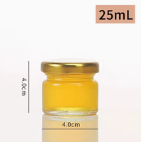 Frasco de vidrio con tapa metálica de rosca, contenedor de almacenamiento de alimentos de varios tamaños para miel, dulces, nueces, chocolate, pudín, jugo, frijoles, envase vacío.