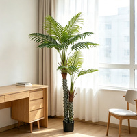 Palmier artificiel détachable, feuillage tropical, plante en pot artificielle moderne et écologique pour salon, hall d'entrée, hôtel