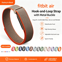 Bracelet de montre en nylon HMJ pour Google Fitbit Air avec logo imprimé, emballage personnalisé