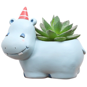 P146 vente en gros de fournitures de jardin mignon <span class=keywords><strong>mini</strong></span> petits pots de fleurs et jardinières ensemble pour animaux jardinière succulente <span class=keywords><strong>pot</strong></span> de fleur en résine Pots de plantes - Product Image 5