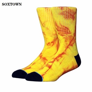 Calzini <span class=keywords><strong>da</strong></span> <span class=keywords><strong>Donna</strong></span> con Stampa Tie-Dye, Stile Streetwear, in Cotone Traspirante, Versatili per Sport e Casual - Product Image 1