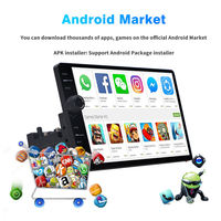 Autoradio Android universel à écran tactile de 9 pouces, navigation GPS 2.5D, lecteur multimédia, bouton de commande, autoradio stéréo