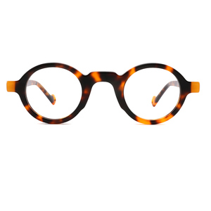 Montures de lunettes rondes à bordure complète avec logo personnalisé, couleur unie, unisexe, verres en résine, antidérapantes, pour adultes, toutes formes de visage - Product Image 6