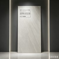 Carrelage en porcelaine aspect grès sablé gris clair mat 600x1200, antidérapant, isolant thermique, pour murs et sols intérieurs d'hôtels et d'hôpitaux