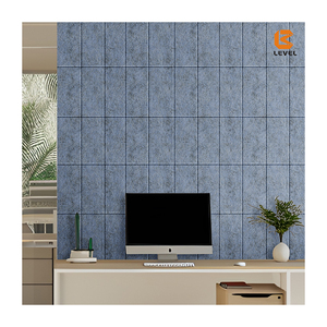 100% tái chế Polyester vật nuôi cảm thấy tấm âm thanh không độc hại trang trí âm tường bảng điều khiển cách âm trần Bảng điều khiển âm thanh - Product Image 1