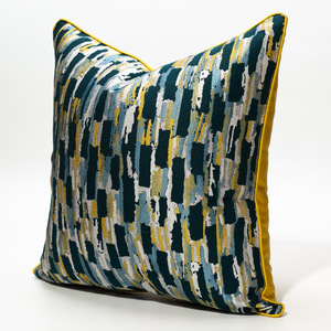 Christmas Decorative Luxury Style Gold <strong>Green</strong> Pattern Pillow Case Modern Jacquard <strong>Cushion</strong> <strong>Cover</strong> for Living Room - Product Image 1