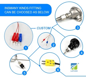 جهاز استشعار درجة الحرارة Laiyuan مقاوم للصدأ 316 Rtd 200c <span class=keywords><strong>Pt100</strong></span> Pt1000 مزود بسلك لفّ - Product Image 6