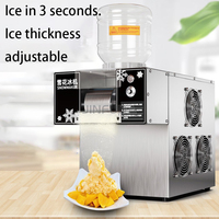 Machine à glace pilée industrielle de 60 kg avec fonctionnement facile pour les boulangeries et les magasins de boissons