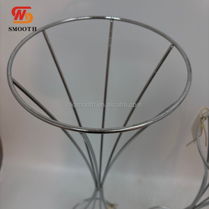 SMOOTH Decoración para el Hogar, Soporte Alto Plateado para Flores, Floreros de Hierro y Metal, Centros de Mesa para Decoración de Mesas de Boda - Product Image 2