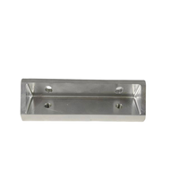 Support de fixation en aluminium usiné CNC en forme de U avec trous rainurés pour équipement