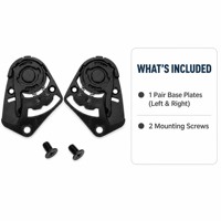 Plaque de base de visière de casque de remplacement, paire gauche-droite pour GSB 350 360D RC3 Carbon BIHR K7 KUMOSHI SHAFT 540 intégral