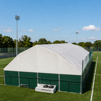 Tente de padel extérieure électrique avec toit coulissant, en alliage d'aluminium, double revêtement PVC, pour pickleball et autres sports