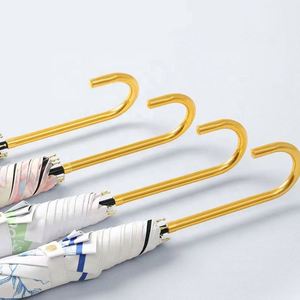 สินค้ามาใหม่ ร่มธุรกิจคลาสสิก แบบพับได้ ผ้าไนลอน สำหรับผู้ชายและผู้หญิง ด้ามจับยาวตรง สีดำ ด้ามจับสแตนเลส ป้องกันรังสียูวี กันฝน - Product Image 4