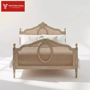 <span class=keywords><strong>Letto</strong></span> <span class=keywords><strong>in</strong></span> <span class=keywords><strong>Legno</strong></span> di Quercia <span class=keywords><strong>Massello</strong></span> Stile Retrò Francese, <span class=keywords><strong>Letto</strong></span> <span class=keywords><strong>Matrimoniale</strong></span> con Fiori Intagliati Antichi, <span class=keywords><strong>Letto</strong></span> di Alta Gamma e Leggero - Product Image 1