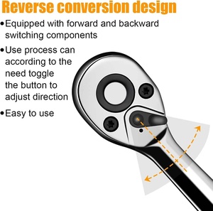 46-Piece 1/4-Inch Drive <strong>Socket</strong> <strong>Ratchet</strong> Wrench Set Metric Drill Bit <strong>Sockets</strong> with Extended Handle Manual Tool Storage - Product Image 5