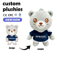 Peluche chien orange personnalisée OEM ODM, adorable chiot avec lunettes et tête de bourgeon, animal en peluche rembourré en coton PP, cadeau doux pour enfants