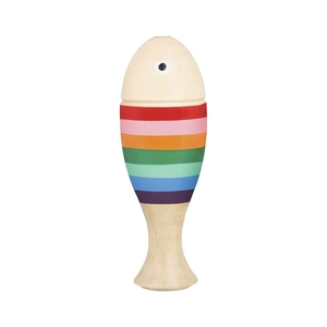 Clapper en bois en forme de poisson arc-en-ciel, instrument de percussion Orff, aides pédagogiques professionnelles pour l'enseignement musical - Product Image 2
