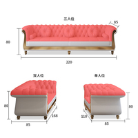 Ensemble de canapés d'angle en cuir véritable blanc Ensemble de meubles de canapé minimaliste Canapé et fauteuil Chesterfield en cuir blanc pour salon