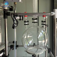 Reactor de Vidrio de 50L con Intercambiador de Calor de Vidrio, Reactor de Vidrio de Fase Sólida para Procesamiento Químico