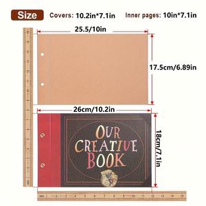 Álbum de Fotos y <span class=keywords><strong>Libro</strong></span> de Aventuras PANDA, Estilo Retro, Cubierta con Letras en Relieve, Diario de Viaje, Kit de Diario para <span class=keywords><strong>Parejas</strong></span>, Día de la Madre - Product Image 4