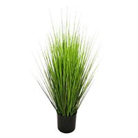 Hautement simulé intérieur décor à la maison vert plastique artificiel oignon herbe en pot queue de roseau arbre pour paysage de pâques en pot roseau