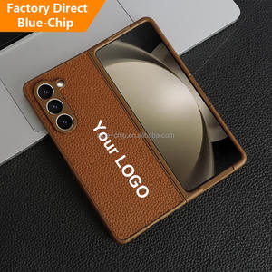 Étui de téléphone pour homme en cuir véritable de haute qualité, résistant aux chocs, design personnalisé Yanchentian, plusieurs couleurs, pour Fold 6 - Product Image 1