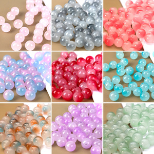 <span class=keywords><strong>Perles</strong></span> de verre dégradées en vrac de 6 mm, bicolores, rondes, en vrac, directement de l'usine, matériau pour bijoux personnalisés, délai de livraison de 7 à 20 jours - Product Image 2