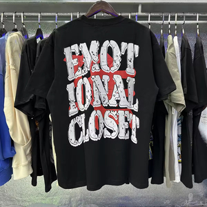 T-Shirt Mixed Emotion per <span class=keywords><strong>Uomo</strong></span>, <span class=keywords><strong>Abbigliamento</strong></span> di Alta Qualità 100% Cotone, Streetwear Y2K, Magliette <span class=keywords><strong>Oversize</strong></span> con Grafiche - Product Image 3