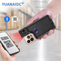 Lecteur de codes-barres 2D QR portable mini sans fil avec clip pour téléphone portable YJ-6606