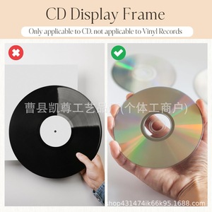 Cross-border wooden photo frame CD autographed disc <b>vinyl</b> record display rack <b>wall</b>-mounted photo frame ornament - Product Image 4