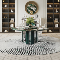 Moderner Esstisch mit Marmorplatte Tisch Ronde für Restaurant und Küche Verwenden Sie langlebiges, elegantes Möbeldesign