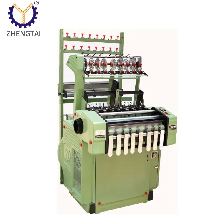 Zhengtai Automatische Textiel Smalle Stof Weven Machine Twill Tape Satijnen Lint Maken Naald Weefgetouw