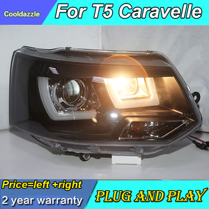 Per <span class=keywords><strong>Volkswagen</strong></span> <span class=keywords><strong>T5</strong></span> Caravelle Multivan LED faro nero alloggiamento 2011-2014 anno JY - Product Image 3