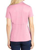 Logo personnalisé 100% Polyester Piqué Solide Rose Travail d'Affaires pour Polo Tricoté Respirant Court Longueur Bouton de Marque Privée